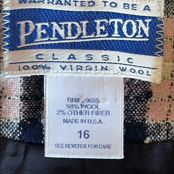 Pendleton Women's Plus Size Plaid Blazer Jacket Coat Wool Jacket, Sz 16 - Picture 2 of 12
